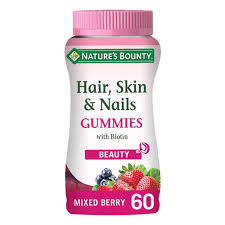 Жевательные таблетки nature's bounty, optimal solutions, hair, skin, & nails with biotin, strawberry flavored, 80 gummies. Nature S Bounty Hair Skin And Nails Gummies With Biotin 60 Pack Ocado
