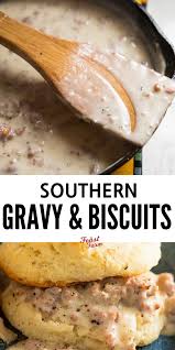 Biscuits And Gravy Without Sausage Biscuits And Gravy Are A Breakfast Indulgence Make Yours Big Bold And Flavorful Just Like Biscuits And Gravy Healthy Eating Breakfast Southern Sausage Gravy