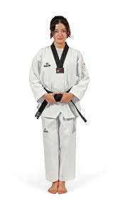 Daedo Ta1021 Dobok Wtf Style With Black Collar White