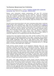 Find out how to write a cover letter in this article from howstuffworks. Contoh Essay Mendaftar Beasiswa