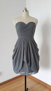 2015 Sweetheart Charcoal Grey Chiffon Short Bridesmaid Dress Etsy In 2020 Grey Bridesmaid Dresses Grey Bridesmaid Dresses Short Charcoal Grey Bridesmaid Dresses