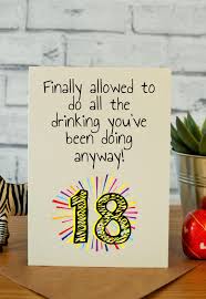 18th Birthday Ideas For Brother Funny 18th Birthday Cards 18th Birthday Gifts 18th Gift Ideas Funny Birthday Cards 18th Birthday Cards Cool Birthday Cards
