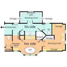 His And Her Together But Apart Floor Plan Master Bathroom Plans Bathroom Floor Plans Bathroom Plans