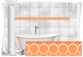 Badezimmer Fliesenaufkleber Fliesen Aufkleber Vintage Nostalgie Retro Gelb Rot Bad Wc Kuche Mobel Wohnen Elin Pens Ac Id