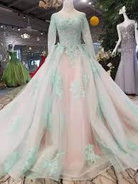 Light Blue And Pink Simple Wedding Dress Ostty Simpleweddingdress Wedding Dresses Romantic Wedding Dresses Simple Dresses