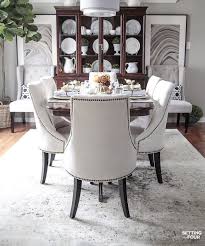 Elegant White Gold Thanksgiving Table Setting Dining Room Updates Traditional Dining Room Furniture Dining Room Design