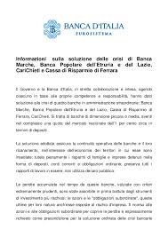 È stata costituita con decreto legge 23 novembre 2015 n. Decreto Salva Banche Della Banca D Italia