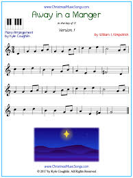 Away In A Manger By Kirkpatrick Piano Sheet Music Free Printable Pdf