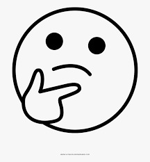 Thinking Face Coloring Page Thinking Emoji Black And White Hd Png Download Is Free Transparent Png Image To Explo Emoji Coloring Pages Coloring Pages Emoji