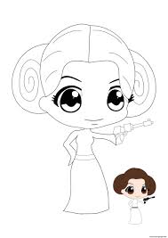 Join the rebellion and put your jedi art skills to the test by filling in this coloring page online or printing it out to color later. Princess Leia Coloring Pages Printable