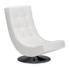 Sign up for exclusive deals! Baxton Studio Elsa Swivel Chair With Metal Base In White Bed Bath Beyond