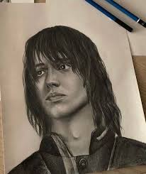 Saw someone post an amazing drawing of Julian, so I just wanted to share  one that my sister also did a while back :) : r/TheStrokes