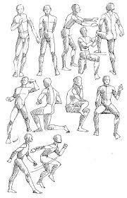 Dibujo Y Creacion Los Apuntes De Figura Humana En Movimiento