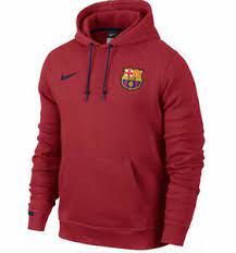 Nike Fc Barcelona Core Hoodie Red Ebay