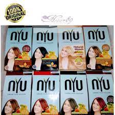 Nyu henna shampoo hair colour *terdapat 3 pilihan warna: Nyu Creme Hair Colour Kotak Nyu Pewarna Rambut Kemasan Kotak Nyu Cat Rambut Shopee Indonesia