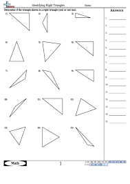 If yes, state how : Right Triangles Test Answer Key