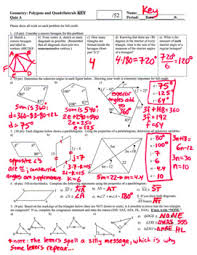 In the image attached you can find the unit 7 homework. Polygons And Quadrilaterals Quizzes A And B With Answer Key Editable