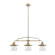 The chandelier sends the message, i am brilliant because i am beautiful. some inverted pendant fixtures uplift the light, so the light reflects off the ceiling. Globe Electric Nate Pendant 3 Lights 45 11 Brass 65988 Rona Glass Globe Pendant Glass Globe Pendant Light Globe Pendant Light