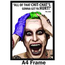 Then you fall out of love sometimes. Happy Giftmart Jared Leto Joker All Of That Chit Chat S Quote Poster Wb Official Licensed A3 13 X 19 Frame Amazon In Home Kitchen