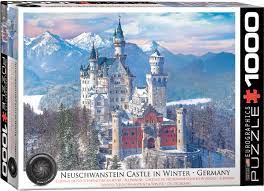 1000 piece puzzle with a finished size of 24 x 30. Jigsaw Puzzles 1000 Pieces Neuschwanstein Castle Puzzles Toys Hobbies