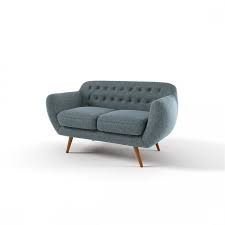 Il rivestimento color grigio antracite e le gambe di legno, lo rendo un elemento d'arredo dalle linee minimaliste che ben si adatterà in un salotto moderno. Divano Charming 2 Posti Divano Vintage Divano Divano Tessuto
