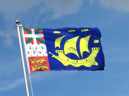 It has been a territory, on and off, of france since the islands were first discovered in 1536 and continue to be'part of that nation, even though it is more than 6,470 kilometers from brest, the nearest metropolitan area of mainland france. St Pierre Und Miquelon Flagge Kaufen Flaggenplatz