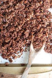 Low Carb Chocolate Granola 15 Minutes Recipe Keto Granola Granola Recipe Healthy Chocolate Granola