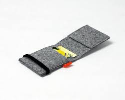 This Item Is Unavailable Felt Bag Card Wallet Green And Grey