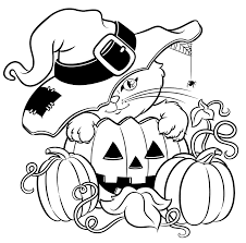Trick or treats with cat the witch. Cat Halloween Coloring Page Free Printable Coloring Pages For Kids