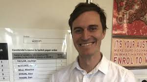 Teal candidate Alex Dyson took part in Hitler comedy session