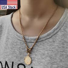 There are some regularity requirements on both total length and the length of chain. Long Chain Queen Elizabeth Portrait Coin Pendant Necklace For Women Men Rope Link With Toggle Clasp Chunky Jewelry 22inch Chain Necklaces Aliexpress