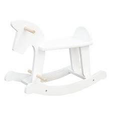 China Wooden Rocking Horse Baby White Solid Wood Ride Toy China Wood Toys And Kids Toys Price