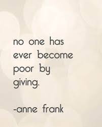 Annefrank Nobody Became Poor What I Think