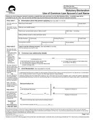 Find out the meaning and origin of your last name. Statutory Declaration Use Of Common Law Spouse S Last Name