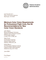 Pdf Minimum Color Vision Requirements For Professional