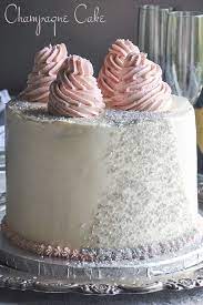 Champagne Cake With Champagne Italian Meringue Buttercream Recipe Champagne Cake Recipe Champagne Cake Champagne Wedding Cakes