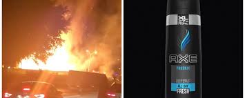 Watch A Truck Full Of Axe Explode In A Teen Pyro Fantasy Come To Life