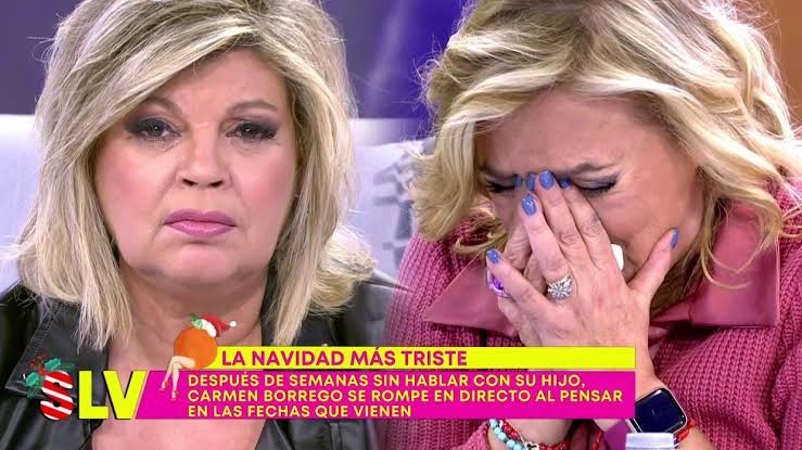 Carmen Borrego rompe a llorar y Terelu sale en su defensa - 'Sálvame'