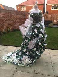 This mannequin (or tailor's dummy) christmas tree is great as decoration in your home, garden or store. White Mannequin Christmas Tree