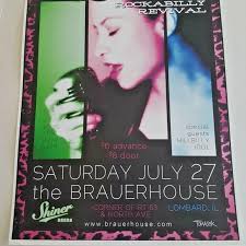 RIO & THE ROCKABILLY REVIVAL POSTER 17 x 11 Gig RARE Dean Tomasek Art  HILLBILL