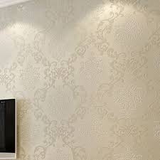 Beige Blue White Yellow Damask Embossed Textured Feature Wallpaper Roll Non Woven Wall Paper B Feature Wallpaper Wallpaper Bedroom Blue Wallpaper Bedroom