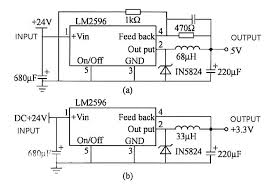 The complete circuit diagram is given below, you can often find these circuit in the lm2596 dc converter module. Lm2596 Buck Converter 4 Circuit Analysis Examples