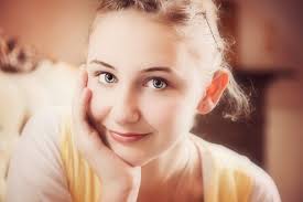 Schönes Licht, schöne Umgebung, schönes Mädl