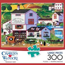 Available in two piece count. Charles Wysocki Four Aces Flying School 300 Large Piece Jigsaw Puzzle Buffalo Games Jigsaw Puzzles Toys Games Innovatordiaries Com