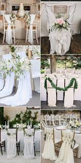 Elegant Wedding Chair Decoration Ideas With White Fabric Draping Wedding Chair Decorations Wedding Chairs Wedding Decor Elegant