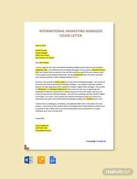 In between, it's the responsibility of the product manager to work closely with a team that includes. Free International Marketing Manager Cover Letter Template Google Docs Word Apple Pages Template Net