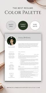Modern Resume Template With Photo Instant Download Resume Cv Etsy Modern Resume Template Cv Design Resume Design