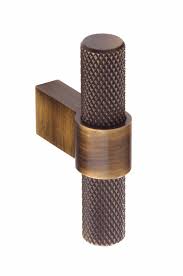 Second Nature Knurled T Bar Cupboard Handle Cupboard Handles Kitchen Cupboard Handles Brass Door Handles