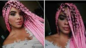 Box Braids Pink Rosa Chiclete Youtube As box braids, também conhecidas como tranças afro, é uma técnica de extensão do cabelo, que é realizada a partir da junção do cabelo natural com uma fibra sintética. box braids pink rosa chiclete youtube