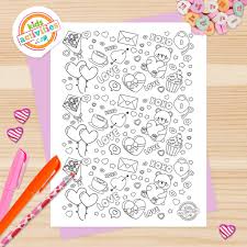 Best free printable valentines day coloring pages 85 in coloring. Free Printable Valentine Doodle Coloring Page For Kids